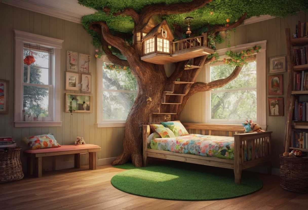Créer un espace lecture magique pour vos enfants avec un lit cabane